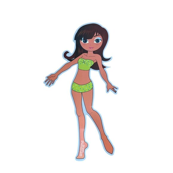 Vintage Magnetic Dress-Up Doll Set w Outfits & Accessories Paper Doll Greenbrier - Picture 2 of 10